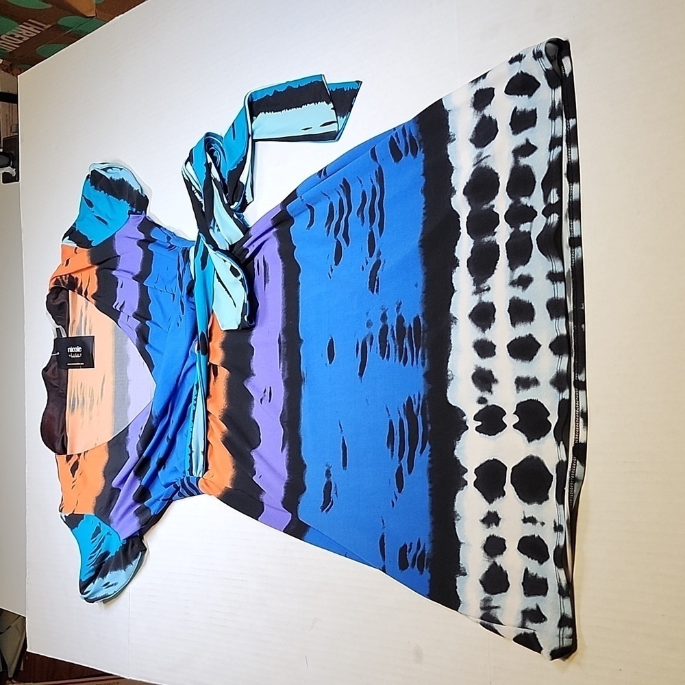 Nicole by Nicole Miller Women's Blue Casual Dress Size M